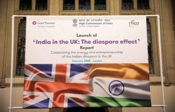 High Commission of India along with Grant Thornton and FICCI-UK launched a report titled "India in the UK: The Diaspora Effect" at Guildhall, London - 04.02.2020