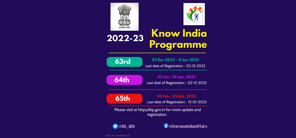 63rd, 64th And 65th Editions Of Know India Programme