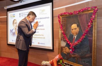  132nd birth anniversary of Bharat Ratna Babasaheb Ambedkar was celebrated at India House in association with FABO UK.