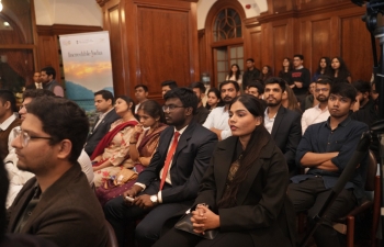 High Commission of India, London welcomed the newly arrived Indian students in the UK at India House. Sessions related to professional, financial and personal well-being were conducted by the experts in the domain. Students from Universities outside London also joined via virtual link.