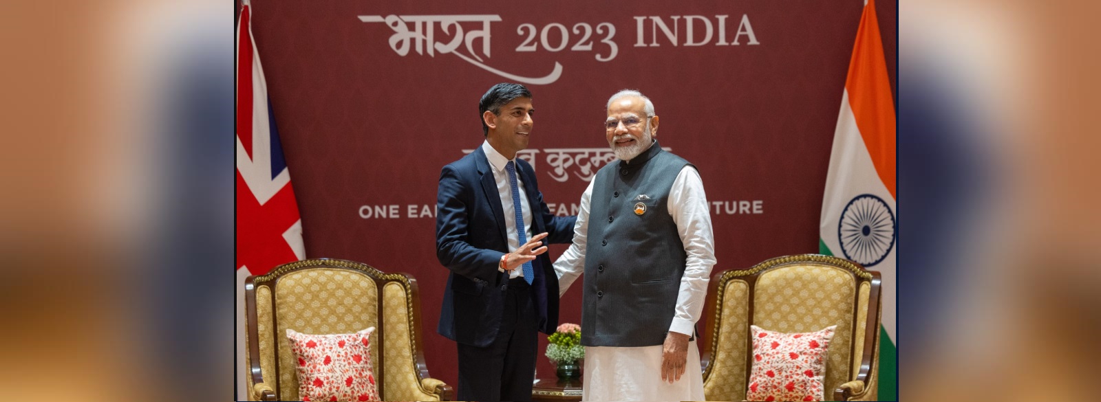 PM Shri Narendra Modi meeting PM Rt Hon. Rishi Sunak at the sidelines of G20 Summit in New Delhi
