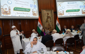 Team HCI London welcomed Hon'ble MPs, Lords, Heads of Diplomatic Missions in the UK, Business personalities, Councillors and others to a Community Iftar to celebrate the Holy month of Ramzan at India House